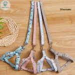 Dây Đeo Ngực Cho Chó Bản Mảnh Màu Sắc Bắt Mắt